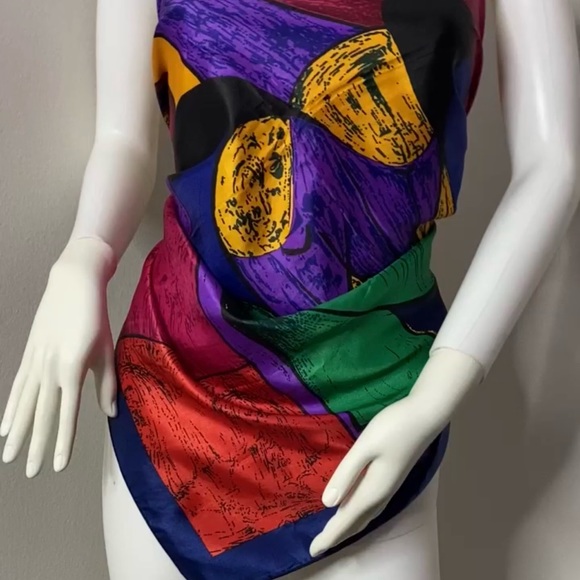 EUC PALOMA PICASSO Vintage Scarf - Picture 9 of 14